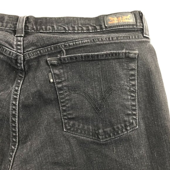 Levis Womens Jeans Size 14M 515 Bootcut Leg High Rise Black Denim Classic Casual - Picture 13 of 16